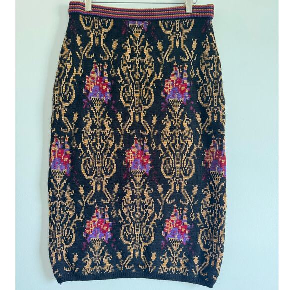 Vintage Anne Pinkerton Knit Sweater Pencil Skirt Boho Chic Artsy Eclectic SZ S - Picture 2 of 7